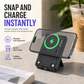 Magnetic Wireless Fast Charging Power Bank with Built-in Cable and Stand Portable