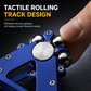 Metal Fidget Spinner Rotating Stress Relief Toy with Rolling Ball Track