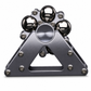 Metal Fidget Spinner Rotating Stress Relief Toy with Rolling Ball Track