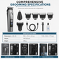 Men's 3 in 1 Electric Hair Clipper Grooming Kit USB Rechargeable Hair Trimmer Shaver and Nose Hair Trimmer Set