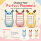 Cartoon Deer Baby Toy Phone Bilingual Early Educational Simulation Smartphone with Music and Stories for Toddlers