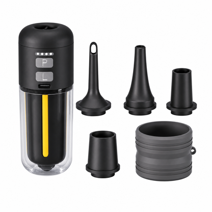 Portable Outdoor Air Pump and Deflator with Emergency Light Ambient Light and SOS Function for Pool Floats Inflatable Boats and Air Mattresses