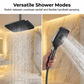 LED Digital Display Rain Shower System