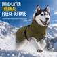 Thickened Warm Winter Dog Coat Cotton Padded for Medium and Large Dogs