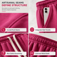 Women High Waisted Wide Leg Sweatpants with Curved Seams and Pockets