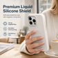 Liquid Silicone Magnetic Charging Phone Case Shockproof Full Coverage Protective Cover