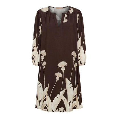 Women's Dress Available in Brown and Green Sizes S to 5XL