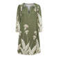Women's Dress Available in Brown and Green Sizes S to 5XL