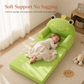 Kids Folding Sofa Bed 3-Tier Cartoon Toddler Lounger Chair with Removable Washable Cover for Napping 120cm Unfolded
