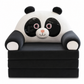 Kids Folding Sofa Bed 3-Tier Cartoon Toddler Lounger Chair with Removable Washable Cover for Napping 120cm Unfolded