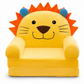 Kids Folding Sofa Bed 3-Tier Cartoon Toddler Lounger Chair with Removable Washable Cover for Napping 120cm Unfolded