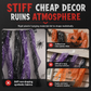 Halloween Creepy Cloth Gauze Hanging Decoration 215 x 500 cm Large Fabric Prop for Haunted House and Party Scene Layout