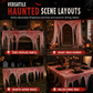 Halloween Creepy Cloth Gauze Hanging Decoration 215 x 500 cm Large Fabric Prop for Haunted House and Party Scene Layout
