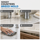 Cuttable Food Grade Silicone Faucet Splash Guard Mat Thickened Sloped Kitchen Sink Draining Pad with Pattern