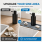 Cuttable Food Grade Silicone Faucet Splash Guard Mat Thickened Sloped Kitchen Sink Draining Pad with Pattern