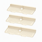 Cuttable Food Grade Silicone Faucet Splash Guard Mat Thickened Sloped Kitchen Sink Draining Pad with Pattern