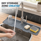 Cuttable Food Grade Silicone Faucet Splash Guard Mat Thickened Sloped Kitchen Sink Draining Pad with Pattern