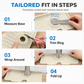 Cuttable Food Grade Silicone Faucet Splash Guard Mat Thickened Sloped Kitchen Sink Draining Pad with Pattern