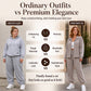 Women's Side Stripe Button-Down Shirt & Joggers Set