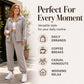 Women's Side Stripe Button-Down Shirt & Joggers Set