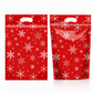 50 Pack Christmas Candy Bags Cartoon Stand Up Zipper Pouches for Snowflake Crisp Cookie and Baking Food Packaging