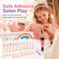 Kids Handmade Press On Nails Set 144 Pieces Almond Shape Cartoon False Nail Tips