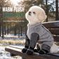Waterproof Four-Legged Dog Jumpsuit with Covered Feet Dirtproof Warm Autumn Winter Pet Smock with Leash Hole