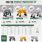 Waterproof Four-Legged Dog Jumpsuit with Covered Feet Dirtproof Warm Autumn Winter Pet Smock with Leash Hole