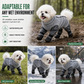 Waterproof Four-Legged Dog Jumpsuit with Covered Feet Dirtproof Warm Autumn Winter Pet Smock with Leash Hole