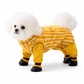 Waterproof Four-Legged Dog Jumpsuit with Covered Feet Dirtproof Warm Autumn Winter Pet Smock with Leash Hole