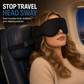 Multifunctional All-in-One Travel Pillow with 3D Blackout Sleep Eye Mask and Slow Rebound Memory Foam Head Support