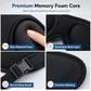 Multifunctional All-in-One Travel Pillow with 3D Blackout Sleep Eye Mask and Slow Rebound Memory Foam Head Support