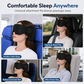 Multifunctional All-in-One Travel Pillow with 3D Blackout Sleep Eye Mask and Slow Rebound Memory Foam Head Support