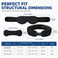 Multifunctional All-in-One Travel Pillow with 3D Blackout Sleep Eye Mask and Slow Rebound Memory Foam Head Support