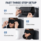 Multifunctional All-in-One Travel Pillow with 3D Blackout Sleep Eye Mask and Slow Rebound Memory Foam Head Support