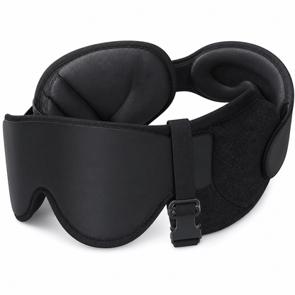 Multifunctional All-in-One Travel Pillow with 3D Blackout Sleep Eye Mask and Slow Rebound Memory Foam Head Support