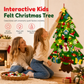 DIY Felt Christmas Tree Set with Detachable Ornaments for Kids Wall Hanging Christmas Decorations