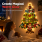 DIY Felt Christmas Tree Set with Detachable Ornaments for Kids Wall Hanging Christmas Decorations