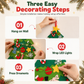 DIY Felt Christmas Tree Set with Detachable Ornaments for Kids Wall Hanging Christmas Decorations