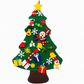 DIY Felt Christmas Tree Set with Detachable Ornaments for Kids Wall Hanging Christmas Decorations