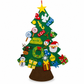 DIY Felt Christmas Tree Set with Detachable Ornaments for Kids Wall Hanging Christmas Decorations