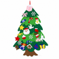 DIY Felt Christmas Tree Set with Detachable Ornaments for Kids Wall Hanging Christmas Decorations