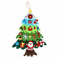 DIY Felt Christmas Tree Set with Detachable Ornaments for Kids Wall Hanging Christmas Decorations