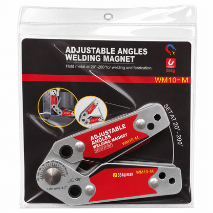 Dual-Head Magnetic Welding Angle Holder for Inside and Outside Corners