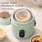 Multi Functional Mini Electric Slow Cooker and Stew Pot with Preset Timer