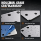 Universal Stainless Steel Cabinet Hinge Repair Plate Kit with Screws for Furniture Cupboard Door