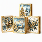 Elegant Christmas Holiday Gift Bag with Handles and Gold Stamped Christmas Tree Design for Gift Packaging