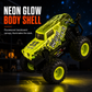 360 Degree Rotating RC Stunt Car with Music and Lights Dinosaur and Shark Head Monster Truck Toy for Kids