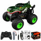 360 Degree Rotating RC Stunt Car with Music and Lights Dinosaur and Shark Head Monster Truck Toy for Kids