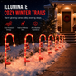 Solar Christmas Decorative Lights Outdoor Waterproof LED Pathway Lights for Garden Yard